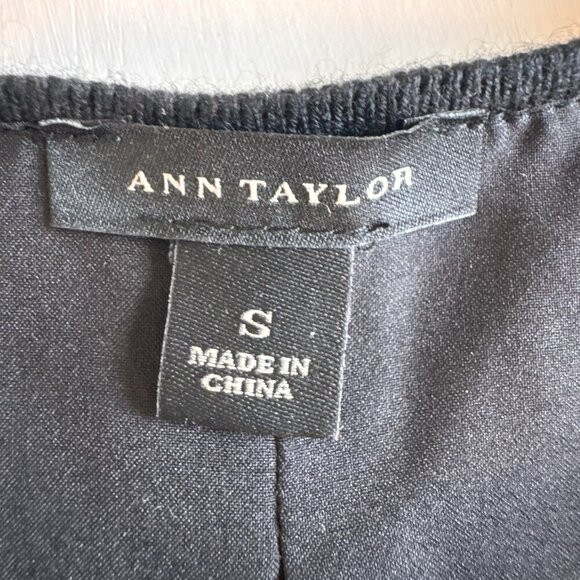 Ann Taylor Blazer Jacket Size Small Full Sequin Black And White Striped Lined - Picture 5 of 16